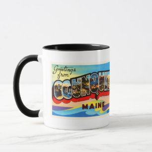 Ogunquit Maine ICH alte Vintage Reise-Andenken Tasse