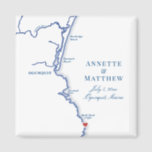 Ogunquit Maine Karte Elegant Wedding Gevor Magnet<br><div class="desc">Die Magnete von Ogunquit, Maine Map sind ideal, um Ihre Gäste aus der Stadt mit Begrüßungsgeschenken zu empfangen oder für Ihre Hochzeitsfeier zu gestalten. Das Herz liegt über Cliff House Maine, aber Sie können das Herz bewegen, indem Sie unter "Personalisieren" auf "Bearbeiten mit dem Designwerkzeug" klicken. Diese maßgeschneiderten Hochzeitsmagnete sind...</div>