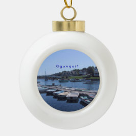 Ogunquit, Maine Keramik Kugel-Ornament