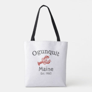 Ogunquit Maine Lobster Tote Bag, Rot