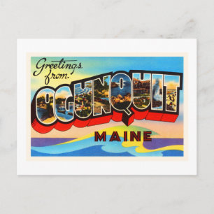 Ogunquit Maine ME Old Vintage Travel Souvenir Postkarte