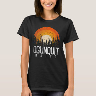 Ogunquit Maine ME Retro Vintag 70er 80er 90s T-Shirt