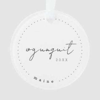Ogunquit Maine ME Travel Vereinigte Staaten Simple Ornament