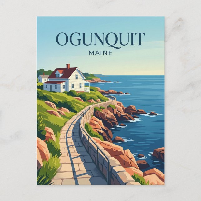 Ogunquit Maine Postkarte (Vorderseite)