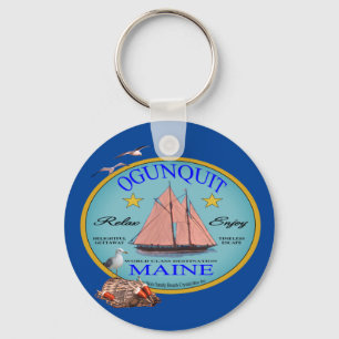 Ogunquit Maine T - Shirt Schlüsselanhänger