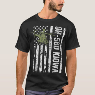 OH58D Kiowa Kriegshubschrauber Pilot Veteran USA F T-Shirt