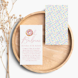Oh Babies Donut Sprinkle Babydusche Anfrage Begleitkarte