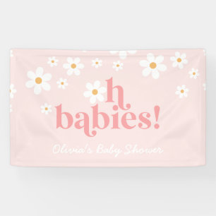 oh Babies! Retro-Gasterei-Daisy-Rosa-Baby-Shower-  Banner