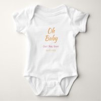 OH BABY BABY BABYPARTY ORANGE LILA EINFACH MINIMAL