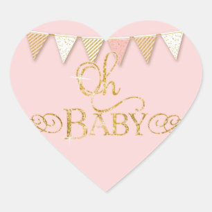 OH BABY! Babydusche bevorzugt Sticker Banner Penn