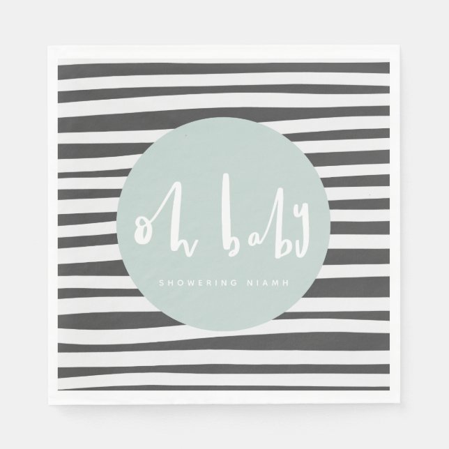 Oh Baby, Babydusche Serviette (Vorderseite)