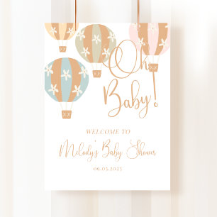 Oh Baby, Babyparty, Geschlechtsneutral, werdende M Poster
