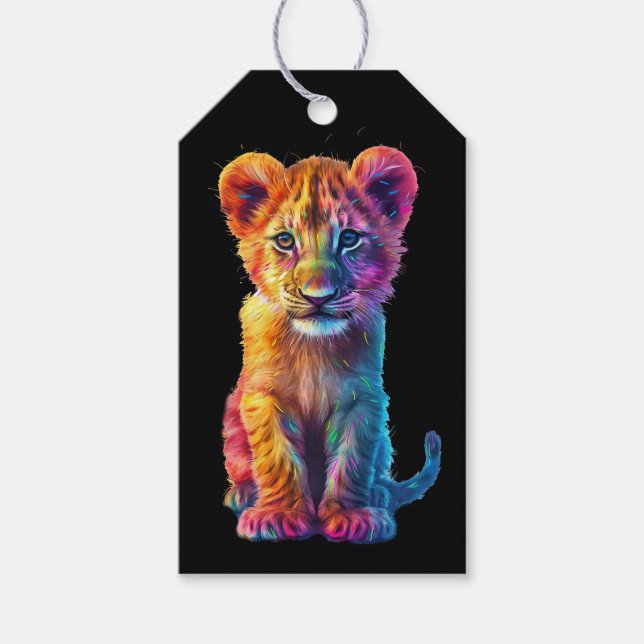 Oh Baby Big Cat Cub Geschenkanhänger (Vorderseite)