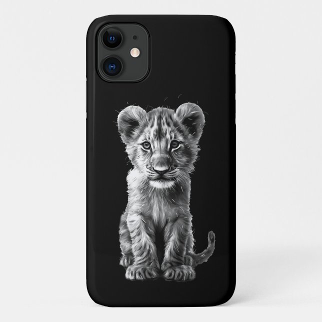 Oh Baby Big Cat Cub Gray Case-Mate iPhone Hülle (Rückseite)