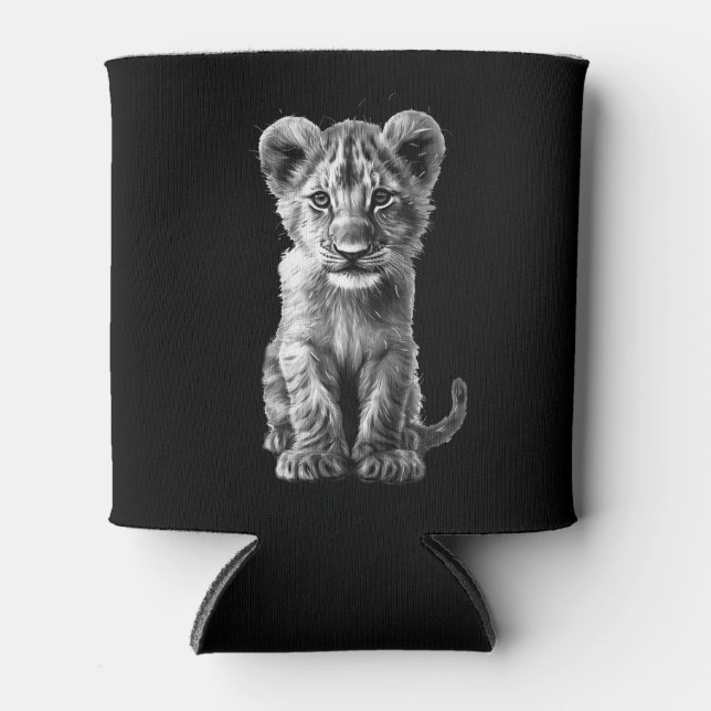 Oh Baby Big Cat Cub Gray Dosenkühler (Vorderseite)