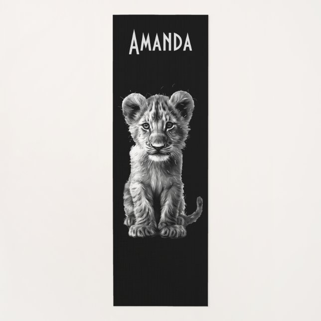 Oh Baby Big Cat Cub Personal Yogamatte (Vorderseite)