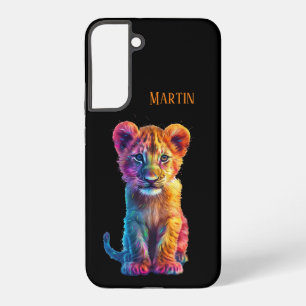 Oh Baby Big Cat Cub Personalisiert Samsung Galaxy Hülle