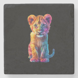 Oh Baby Big Cat Cub Steinuntersetzer