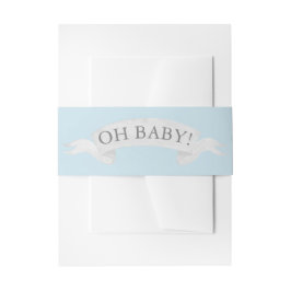 "Oh, Baby!" Blauer Twinkle Little Star Einladungsbanderole