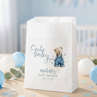 Oh Baby Blue Jean Baby Denim Baby Shower Geschenktütchen