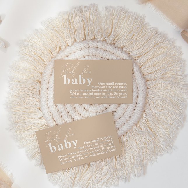 Oh Baby Boho Modern Simple Baby Showbook Begleitkarte (Von Creator hochgeladen)