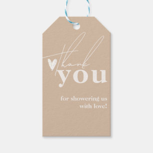Oh Baby Boho Simple Heart Baby Dusche Geschenkanhänger