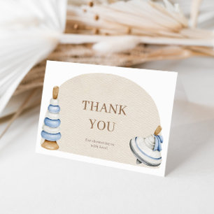 Oh Baby BohoHolzblöcke und Spielzeug Dankeskarte