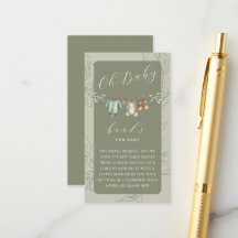 Oh Baby Botanical Sage Bücher für Baby Shower