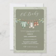 Oh Baby Botanical Salbei Baby Shower