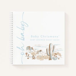 Oh Baby Boy Baby Shower Guestbook Notizbuch