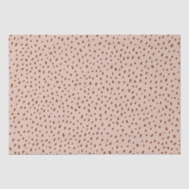 "Oh Baby" Braun Script & Beige Dots Babydusche Seidenpapier