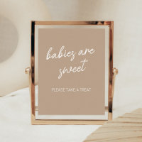 Oh Baby Brown Minimalistisch Babies sind süß