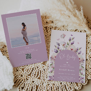 Oh Baby Butterfly Garden Baby Dusche Einladung