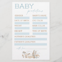 Oh Baby Cowboy Baby Shower Predictions