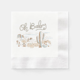 Oh Baby Cowboy Desert Napkin Serviette