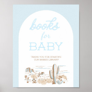 Oh Baby Cowboy Dusche Bücher für Baby Poster