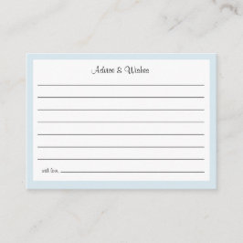 Oh Baby Cowboy Shower Advice and Wishes Enclosure Begleitkarte