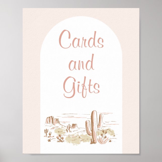 Oh Baby Cowgirl Baby Shower Cards & Gifts Sign Poster (Vorne)