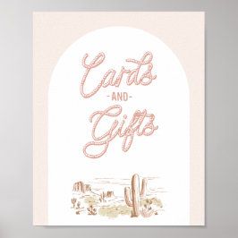 Oh Baby Cowgirl Shower Cards & Gifts Poster