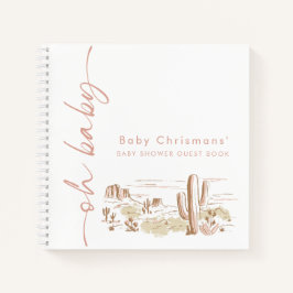 Oh Baby Cowgirl Shower Guest Book Notizbuch