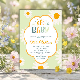 Oh Baby Daisy Babyparty Einladung