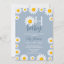 Oh Baby Daisy Blue Baby Dusche in einem