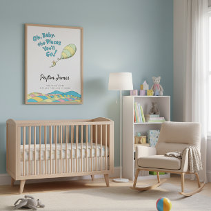 Oh, Baby, die Orte, an die du gehst! Geburtsstatis Poster