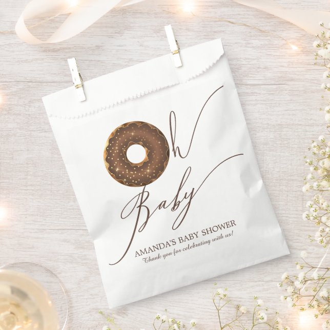 Oh Baby Donut Baby Dusche Fevor Taschen Geschenktütchen (Ausgeschnitten)