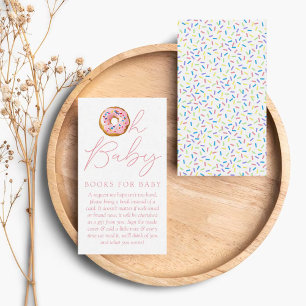 Oh Baby Donut Sprinkle Baby Shower Buchwunsch Begleitkarte