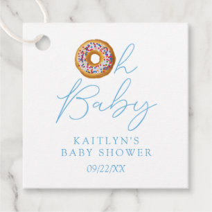 Oh Baby Donut Sprinkle Boys Babydusche Geschenkanhänger