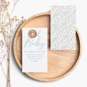 Oh Baby Donut Streusel Baby Shower Windel-Raffel E Begleitkarte