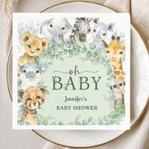 Oh Baby Dschungel-Safari-Tiere Baby Shower