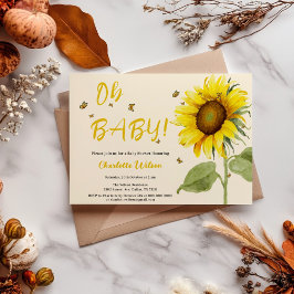 Oh, Baby! Dusche für Sonnenblumen Einladung