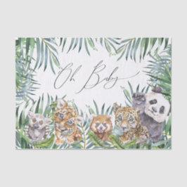 Oh Baby Duwer Tropical Jungle Animals Seidenpapier